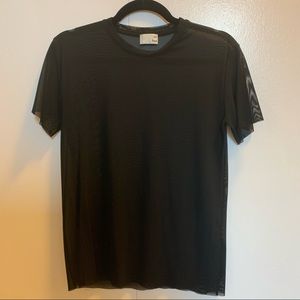 Aritzia Sheer Mesh Tshirt